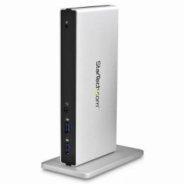 StarTech.com USB3SDOCKDD USB3.0接続ドッキングステーションMac/Windows対応デュアルDVIモニタ対応縦置きスタンド付属HDMI/VGA変換アダプタ付属5xUSB3.0ギガビットイーサネットポート