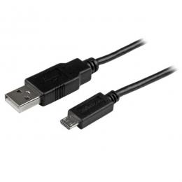 StarTech.com USBAUB1MBK マイクロUSB充電ケーブル1m/USB-A(4ピンオス)-USBMicro-B(5ピンオス)/ケースを外さずに充電できるスリムケーブル/ライフタイム保証