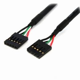 StarTech.com USBINT5PIN24 61cmケース用USB延長ケーブル5ピンUSBマザーボードヘッダーケーブルメス/メス