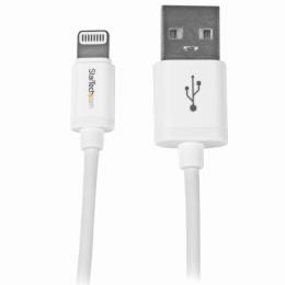 StarTech.com USBLT1MW 1miPhone/iPod/iPad対応AppleLightning-USBケーブルホワイトAppleMFi認証取得ライトニング8ピン(オス)-USBA(オス)充電&同期用ケーブル