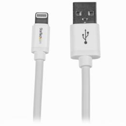 StarTech.com USBLT2MW 2miPhone/iPod/iPad対応AppleLightning-USBケーブルホワイトAppleMFi認証取得ライトニング8ピン(オス)-USBA(オス)充電&同期用ケーブル