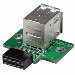 StarTech.com USBMBADAPT2 マザーボードピンヘッダー接続USB2ポート増設変換アダプタ2xUSBA/メス-IDC(10ピン)/メス