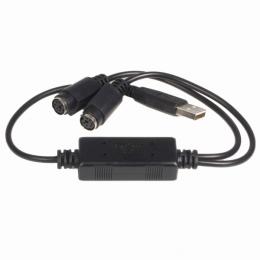StarTech.com USBPS2PC USB-PS/2変換アダプタケーブルPS/2用キーボードとPS/2用マウスをUSB接続USB1.1規格に準拠