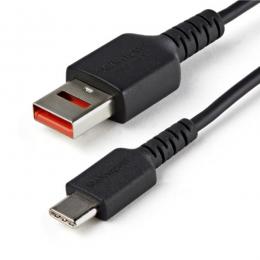 StarTech.com USBSCHAC1M USB充電特化ケーブル/1m/USB-A[オス]-USB-C[オス]/USBデータ通信機能カット対応データブロッカーケーブル/給電のみ対応Type-A-Type-C変換ケーブル
