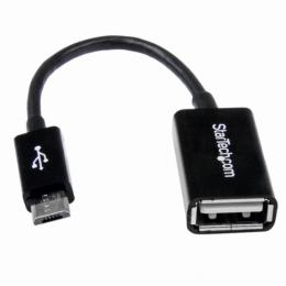 StarTech.com UUSBOTG 12cmmicroUSBOTG変換アダプタマイクロUSBホストケーブルUSBA端子メス-USBMicro-B端子オス