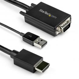 StarTech.com VGA2HDMM2M VGA-HDMI変換アダプタケーブル2mUSBオーディオ対応1920x1080アナログRGBからHDMIに変換