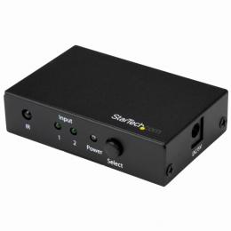 StarTech.com VS221HD20 2入力1出力HDMIディスプレイ切替器/スイッチャ―/セレクターリモコン付属UltraHD4K/60Hz対応