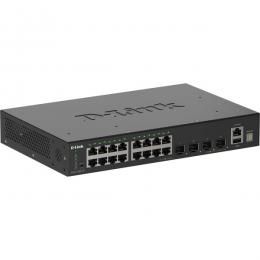 D-Link(ディーリンク) DGS-1530-20/A1 DGS-1530-20 ギガビットL2スタッカブルスマートマネージドスイッチ、10/100/1000BASE-Tポート×16、10G SFP+スロット×4、ファンレス、リミテッドライフタイム保証対象