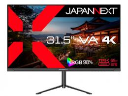 【法人様宛限定】JAPANNEXT JN-V315U-HSPC6 液晶ディスプレイ 31.5型/3840×2160/HDMI×1、DP×1、USB Type-C×1/ブラック/スピーカー有/2年保証