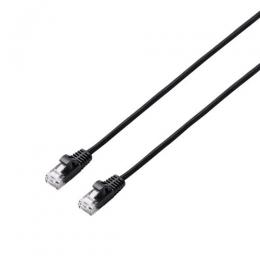 ELECOM LD-GPAM/BK100 LANケーブル/CAT6A準拠/メッシュ/10.0m/ブラック
