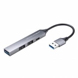 サンワサプライ USB-5H25GM USB 5Gbps 4ポート コンボ超スリムハブ