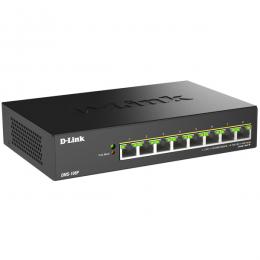 D-Link(ディーリンク) DMS-108P/A1 DMS-108P マルチギガビットアンマネージドスイッチ、PoE++対応(最大230W給電)、10/100/1000/2.5G BASE-T×8、ファンレス、外部電源、メタル筐体
