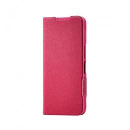 ELECOM PM-S251PLFUJPND AQUOS wish5/ソフトレザーケース/薄型/磁石付/フラワーズ/ディープピンク