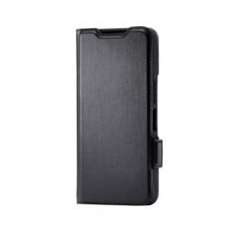 ELECOM PM-S251PLFY3BK AQUOS wish5/ソフトレザーケース/磁石付/耐衝撃/ステッチ/カード収納充実/ブラック