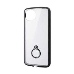 ELECOM PM-S251TSLFCRBK AQUOS wish5/TOUGH SLIM LITEケース/フレームカラー/リング付/ブラック