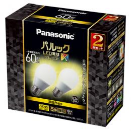 パナソニック LDA7WWDGSZ6F2T LED電球 プレミアX 60W2P （温白色相当）