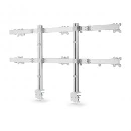 StarTech.com 6-MONITOR-ARM-A モニターアーム/Cクランプ グロメット固定式/6画面/最大32インチ/耐荷重各8kg/VESA/クロスバー/高さ角度調整