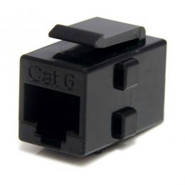 StarTech.com C6KEYCOUPLER LANケーブル延長コネクター/CAT6A対応/RJ45 中継用カプラー/メス-メス/ブラック/ギガビット対応
