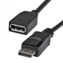 StarTech.com DPEXT6L DisplayPort 1.2延長ケーブル/1.8m/4K60Hz/オス-メス/ブラック/延長コード モニターケーブル