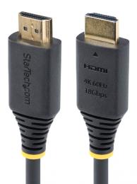 StarTech.com HDMI2CABLE-4K60-150C HDMI 2.0ケーブル/1.5m/4K60Hz 1440p 144Hz/Premium HDMI/TV パソコン接続