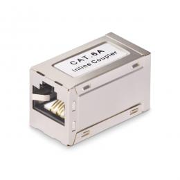 StarTech.com IN-CAT6A-COUPLER-S1 LANケーブル延長コネクター/CAT6A対応/シールド付き/メス-メス/T568端子/RJ45中継用インラインカプラー