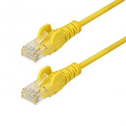StarTech.com N6PAT50CMYLS CAT6 LANケーブル/スリム/50cm/イエロー/PoE/スナッグレス/より線/カテゴリ6 イーサネットケーブル