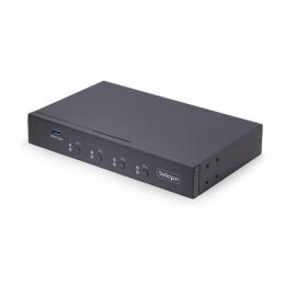 StarTech.com P4A20132-KM-SWITCH KMスイッチ/4ポート/マウス切換え/3.5mm USBオーディオ/キーボード マウス用パソコン切替器