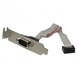 StarTech.com PLATE9MLP DB9 シリアル - 10ピンマザーボードヘッダー接続ケーブル/26.5 cm/ロープロファイルブラケット付属