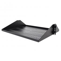 StarTech.com SHELF-2U-14-CENTER-V サーバーラック棚板/2U/19インチラック対応/放熱スリット付き/奥行35.6cm/耐荷重91kg/ラックアクセサリー