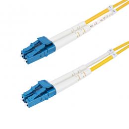 StarTech.com SMDOS2LCLC1M 光ファイバー ケーブル/OS2シングルモード/1m/LC-LC/2芯/デュプレックス/LSZH/アクア/オプティカル
