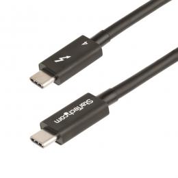 StarTech.com TBLT4MM1M Thunderbolt 4ケーブル/1m/4K8K/40Gbps/100W PD/USB4、TB3、USB-C、DP互換