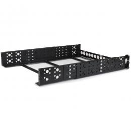 StarTech.com UNIRAILS2U サーバーラック用ラックマウントレール/2U/19インチ/奥行調整可能/AV、ネットワーク、IT機器用ラックアクセサリー
