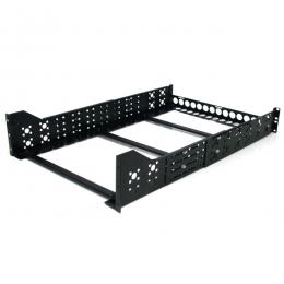 StarTech.com UNIRAILS3U サーバーラック用ラックマウントレール/3U/19インチ/奥行調整可能/AV、ネットワーク、IT機器用ラックアクセサリー