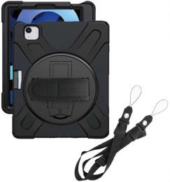 エムディーエス MDS-TSCIPA4BLTBK4 iPad Air（第5・4世代）10.9対応 耐衝撃ケース 強化ショルダーベルトモデル ブラック