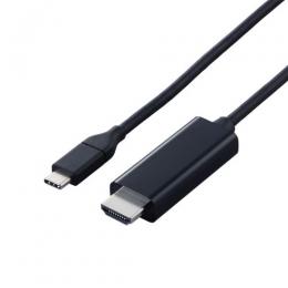 ELECOM MPA-CHDMIY10BK3 映像変換ケーブル/USB Type-C-HDMI/ミラーリング対応/60Hz/やわらか/1.0m/ブラック