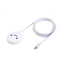 ELECOM W-MA10WF マグネットQi2規格対応ワイヤレス充電器/15W/卓上/しろちゃん