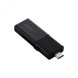 ELECOM MF-WSAU3064GBK USBメモリー/USB 5Gbps対応/スライド式/Type-C&Type-A両対応/64GB/ブラック