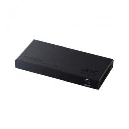 ELECOM DH-SW4KB31BK HDMI切替器/4K60Hz対応/4ポート/3入力(HDMI)+1出力(HDMI)/メタル筐体/ブラック