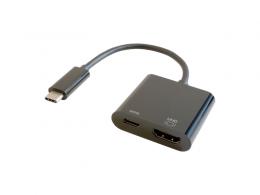 GOPPA GP-CHDH100/B HDMI映像出力しながら充電もできるUSB-C(R)変換アダプター ブラック