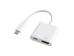 GOPPA GP-CHDH100/W HDMI映像出力しながら充電もできるUSB-C(R)変換アダプター ホワイト