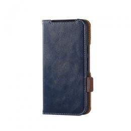 ELECOM PM-P252PLFYNV Google Pixel 10/Google Pixel 10 Pro/ソフトレザーケース/磁石付/耐衝撃/ステッチ/ネイビー