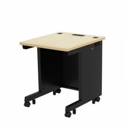 サンワサプライ ED-SK6070BKLM eデスク（薄い木目＋ブラック）W600×D700×H700【受注生産品】