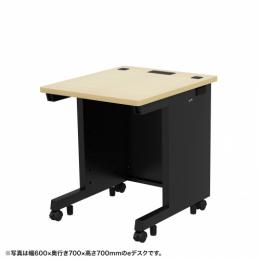 サンワサプライ ED-SK6560BKLM eデスク（薄い木目＋ブラック）W650×D600×H700【受注生産品】