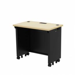 サンワサプライ ED-SK8050BKLM eデスク（薄い木目＋ブラック）W800×D500×H700【受注生産品】