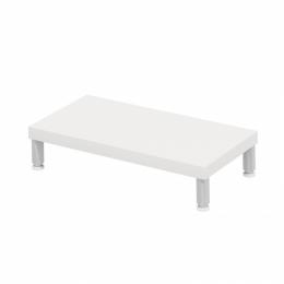 サンワサプライ EMR-LCM5025W eモニタ台（丸脚・白天板）W500×D250【受注生産品】