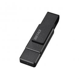 BUFFALO RUF3-ACR64G-BK USB3.2（Gen1）対応 Type-A/C両対応 回転式USBメモリー 64GB ブラック