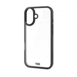 ELECOM PM-A25AD3OFCBK iPhone 17/ハイブリッドケース/D3O/フレームカラー/メタルステッカー付/ブラック