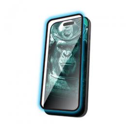 ELECOM PM-A25AFLGFOSTB iPhone 17/ガラスフィルム/フレーム付き/ゴリラ/サムライ/ブルーライトカット/超簡単貼り付けツール