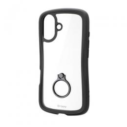 ELECOM PM-A25AGRPFRBK iPhone 17/Grippy/フレームカラー/リング付/ブラック