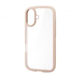 ELECOM PM-A25ATSLFCBE iPhone 17/TOUGH SLIM LITE/フレームカラー/メタルステッカー付/ベージュ